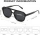 Retro Aviator Sunglasses for Women Men Trendy Square Pilot Shades 70s Vintage Sun Glasses
